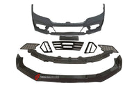 Body Kit for BMW 3 SERIES VII G20 G28 LCI 2023+
Set includes:

Front Lip
Front Bumper
Mirror Housing
Roof Spoiler
Spoiler
Material: Plastic (PP)

NOTE: Professional installation is required.