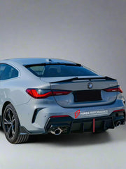 Body Kit for BMW 4 SERIES G22 2020+
Set includes:

Front Lip
Side Skirts
Diffuser
Roof Spoiler
Spoiler
Material: Plastic (PP)

NOTE: Professional installation is required.
