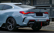 Body Kit for BMW 4 SERIES G22 2020+
Set includes:

Front Lip
Side Skirts
Diffuser
Roof Spoiler
Spoiler
Material: Plastic (PP)

NOTE: Professional installation is required.