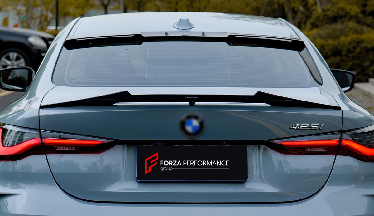 Body Kit for BMW 4 SERIES G22 2020+
Set includes:

Front Lip
Side Skirts
Diffuser
Roof Spoiler
Spoiler
Material: Plastic (PP)

NOTE: Professional installation is required.