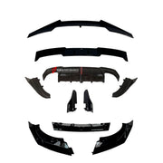 Body Kit for BMW 4 SERIES G22 2020+
Set includes:

Front Lip
Side Skirts
Diffuser
Roof Spoiler
Spoiler
Material: Plastic (PP)

NOTE: Professional installation is required.