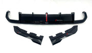 BODY KIT for BMW 4 SERIES GRAN COUPE G26 2021+ FORZA PERFORMANCE Custom fit Dry Carbon VTEN Design Style
Set includes:

Front Lip
Front Bumper Canards
Side Skirts
Rear Diffuser (dual/single outlet or quad outlet version — your choice)
Rear Lip
Rear Corners
Rear Spoiler
Roof Spoiler
Quad Titanium Black Exhaust Tips
Quad Carbon Fiber Exhaust Tips
Material: Plastic

NOTE: Professional installation is required.