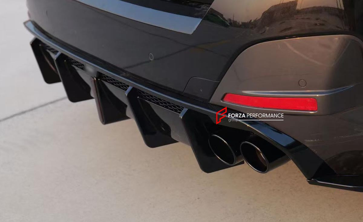 BODY KIT for BMW 4 SERIES GRAN COUPE G26 2021+ FORZA PERFORMANCE Custom fit Dry Carbon VTEN Design Style
Set includes:

Front Lip
Front Bumper Canards
Side Skirts
Rear Diffuser (dual/single outlet or quad outlet version — your choice)
Rear Lip
Rear Corners
Rear Spoiler
Roof Spoiler
Quad Titanium Black Exhaust Tips
Quad Carbon Fiber Exhaust Tips
Material: Plastic

NOTE: Professional installation is required.