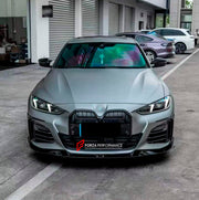 BODY KIT for BMW 4 SERIES GRAN COUPE G26 2021+ FORZA PERFORMANCE Custom fit Dry Carbon VTEN Design Style
Set includes:

Front Lip
Front Bumper Canards
Side Skirts
Rear Diffuser (dual/single outlet or quad outlet version — your choice)
Rear Lip
Rear Corners
Rear Spoiler
Roof Spoiler
Quad Titanium Black Exhaust Tips
Quad Carbon Fiber Exhaust Tips
Material: Plastic

NOTE: Professional installation is required.