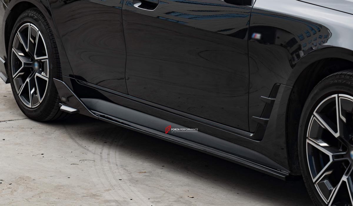 BODY KIT for BMW 4 SERIES GRAN COUPE G26 2021+ FORZA PERFORMANCE Custom fit Dry Carbon VTEN Design Style
Set includes:

Front Lip
Front Bumper Canards
Side Skirts
Rear Diffuser (dual/single outlet or quad outlet version — your choice)
Rear Lip
Rear Corners
Rear Spoiler
Roof Spoiler
Quad Titanium Black Exhaust Tips
Quad Carbon Fiber Exhaust Tips
Material: Plastic

NOTE: Professional installation is required.