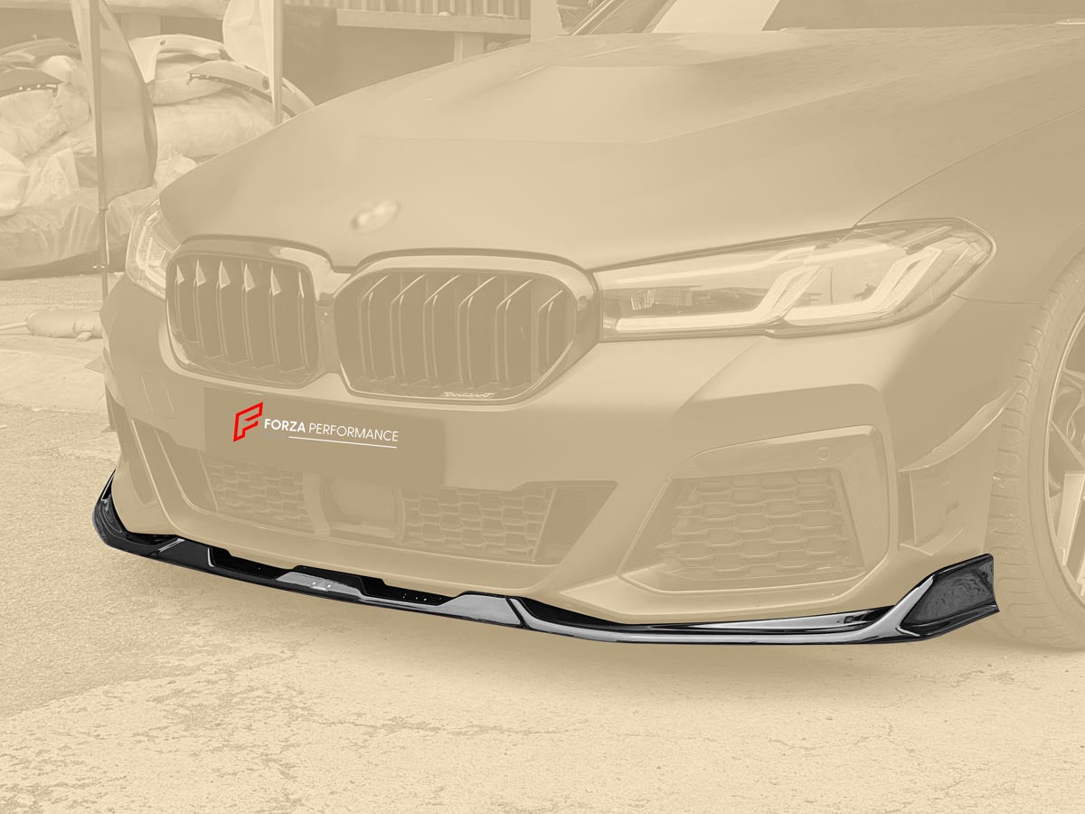 Body Kit for BMW 5 SERIES G30 530e 530i 540i xDrive M5 F90 2017 - 2020
Set includes:

Front Lip
Side Skirts
Diffuser
Material: Plastic (PP)

NOTE: Professional installation is required.