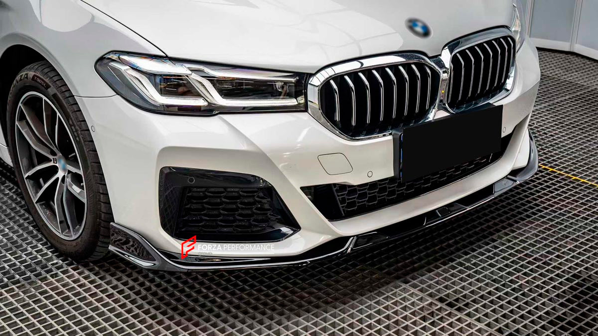Body Kit for BMW 5 SERIES G30 530e 530i 540i xDrive M5 F90 2017 - 2020
Set includes:

Front Lip
Side Skirts
Diffuser
Material: Plastic (PP)

NOTE: Professional installation is required.