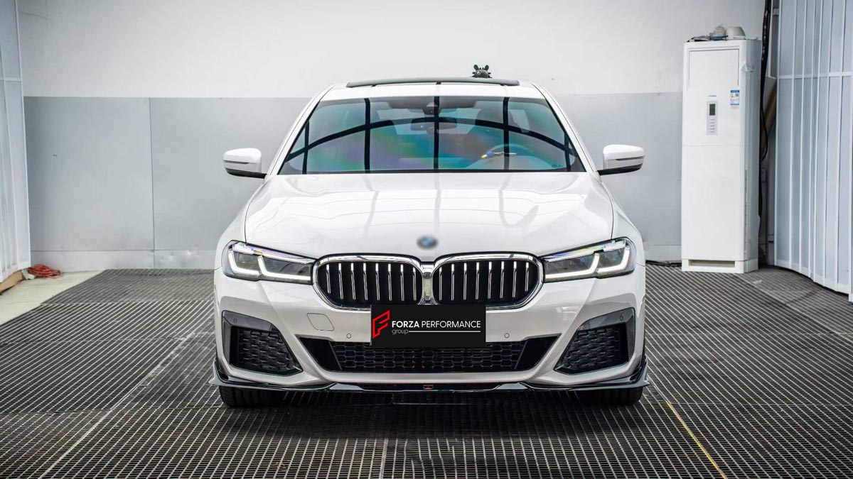 Body Kit for BMW 5 SERIES G30 530e 530i 540i xDrive M5 F90 2017 - 2020
Set includes:

Front Lip
Side Skirts
Diffuser
Material: Plastic (PP)

NOTE: Professional installation is required.