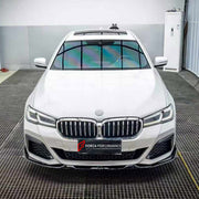 BODY KIT for BMW 5 SERIES G30 G38 LCI 2020 - 2024

Set includes:
Front Lip
Front Grille Mesh Cover Trims
Side Skirts
Rear Bumper Fins
Rear Diffuser

Material: Plastic

NOTE: Professional installation is required.