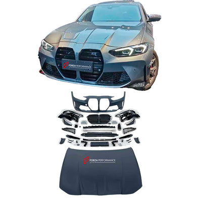 CONVERSION BODY KIT for BMW i3 G28 UPGRADE to M3 G80 2022+ FACELIFT

Set includes:


Front Bumper
Front Lip
Front Grille
Front Canards
Front Hood

Material: Plastic

NOTE:Professional installation is required.