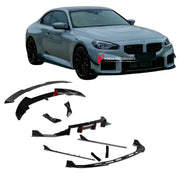 BODY KIT for BMW M2 G87 2023+ FORZA PERFORMANCE Custom fit Dry Carbon VTEN Design Style
Set includes:

Front Lip
Front Bumper Canards
Side Skirts
Rear Lip
Rear Corners
Rear Spoiler
Roof Spoiler
Material: Plastic

NOTE: Professional installation is required.