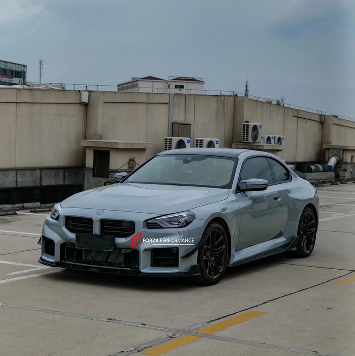 BODY KIT for BMW M2 G87 2023+ FORZA PERFORMANCE Custom fit Dry Carbon VTEN Design Style
Set includes:

Front Lip
Front Bumper Canards
Side Skirts
Rear Lip
Rear Corners
Rear Spoiler
Roof Spoiler
Material: Plastic

NOTE: Professional installation is required.