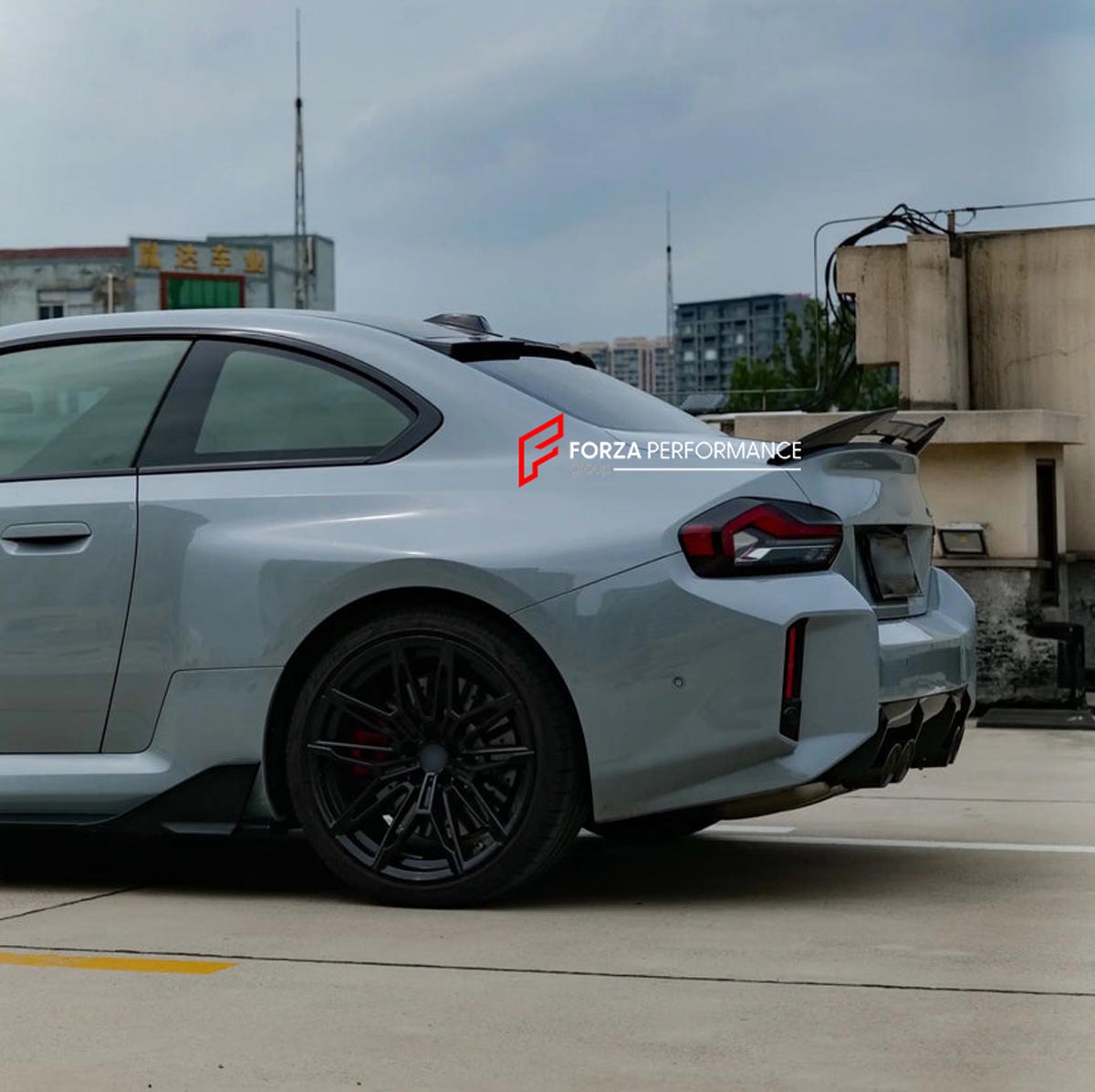 BODY KIT for BMW M2 G87 2023+ FORZA PERFORMANCE Custom fit Dry Carbon VTEN Design Style
Set includes:

Front Lip
Front Bumper Canards
Side Skirts
Rear Lip
Rear Corners
Rear Spoiler
Roof Spoiler
Material: Plastic

NOTE: Professional installation is required.
