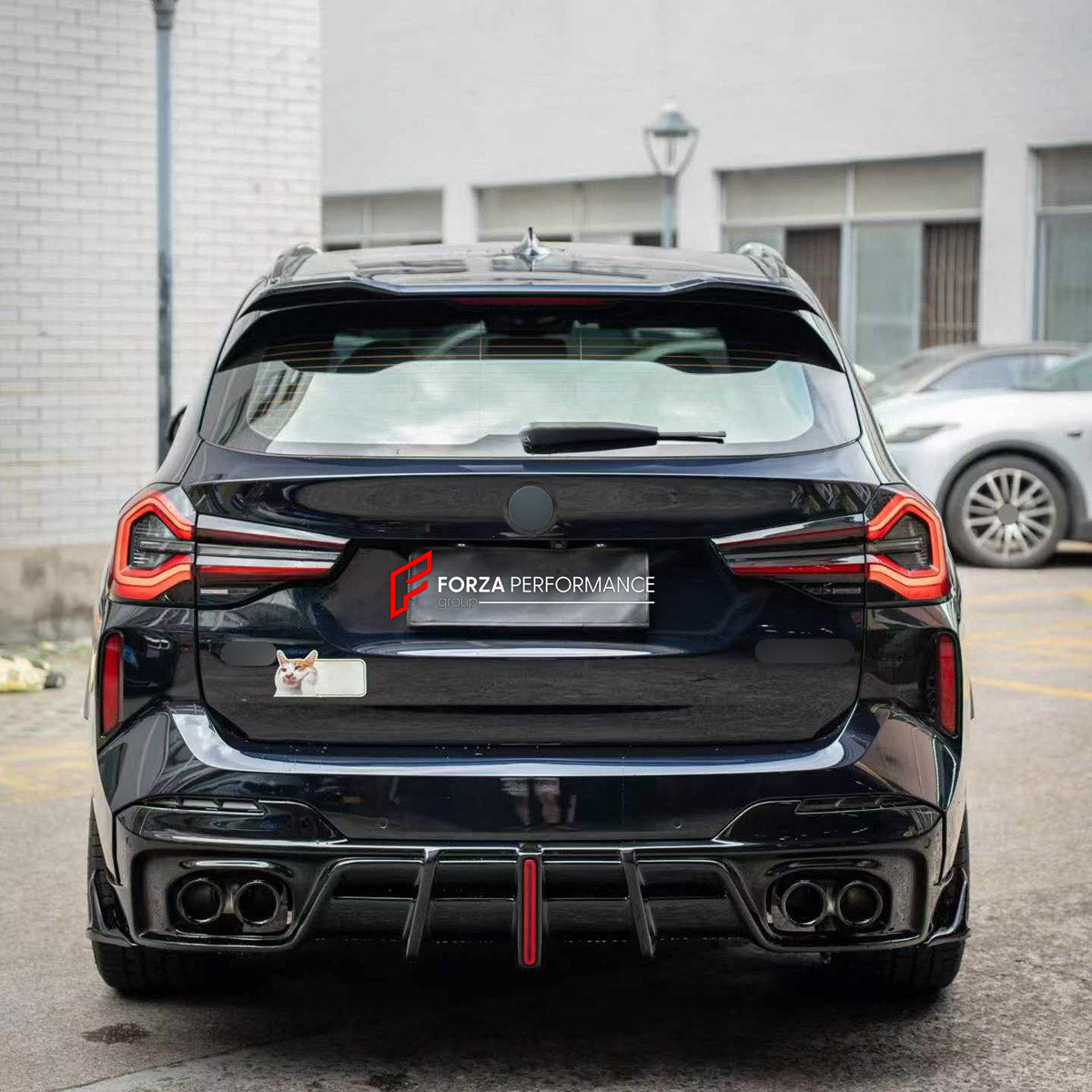BODY KIT for BMW X3 G01 LCI M40I 2021 - 2024

Set includes:
Front Lip
Rear Bumper Fins
Rear Diffuser

Material: Plastic

NOTE: Professional installation is required.