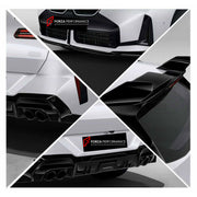 BODY KIT for BMW X3 G45 2024+ FORZA PERFORMANCE custom fit MP OEM Style

Set includes:
Front Lip
Front Bumper Air Vent Covers
Front Grille
Side Mirror Covers
Roof Spoiler
Rear Bumper Fins
Rear Diffuser
Exhaust Tips

Material: Plastic

NOTE: Professional installation is required.