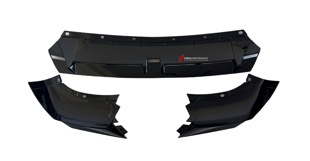 BODY KIT for BMW X3 IX3 G01 G08 LCI 2022 - 2024 FORZA PERFORMANCE Custom fit Dry Carbon VTEN Design Style
Set includes:

Front Lip
Front Bumper Canards
Rear Bumper Canards
Rear Diffuser
Rear Lip
Rear Corners
Roof Spoiler
Rear Spoiler
Material: Plastic

NOTE: Professional installation is required.