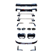 BODY KIT for BMW X3 X3M50 G45 G48 2024+
Set includes:

Front Lip
Front Bumper Canards
Front Grille
Side Mirror Covers - two versions available: one for BMW X3 M50, one for the base X3 (each offered in Carbon or Plastic)
Rear Bumper Fins
Rear Diffuser - two versions available: one for BMW X3 M50, one for the base X3
Exhaust Pipes - two versions available: one for BMW X3 M50, one for the base X3
Material: Plastic

NOTE: Professional installation is required.