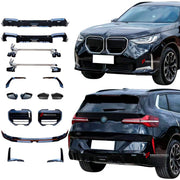 BODY KIT for BMW X3 X3M50 G45 G48 2024+
Set includes:

Front Lip
Front Bumper Canards
Front Grille
Side Mirror Covers - two versions available: one for BMW X3 M50, one for the base X3 (each offered in Carbon or Plastic)
Rear Bumper Fins
Rear Diffuser - two versions available: one for BMW X3 M50, one for the base X3
Exhaust Pipes - two versions available: one for BMW X3 M50, one for the base X3
Material: Plastic

NOTE: Professional installation is required.
