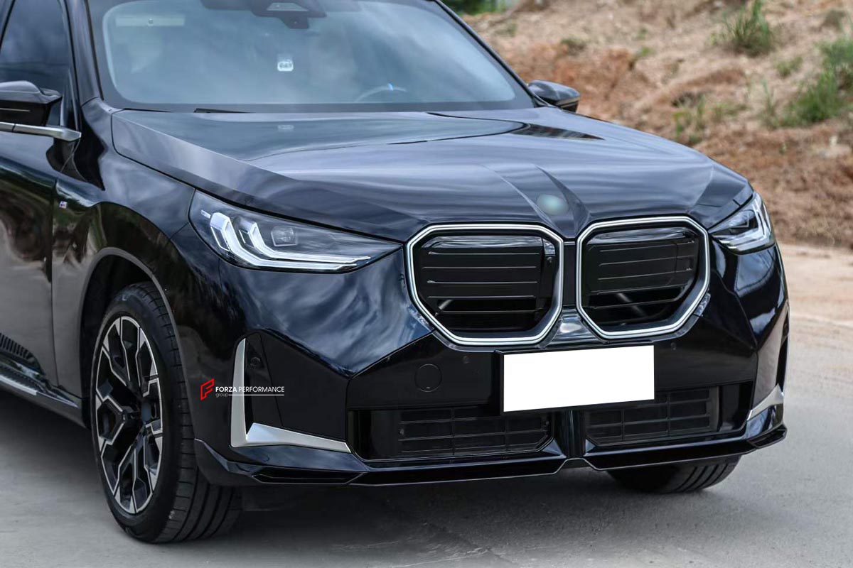 BODY KIT for BMW X3 X3M50 G45 G48 2024+
Set includes:

Front Lip
Front Bumper Canards
Front Grille
Side Mirror Covers - two versions available: one for BMW X3 M50, one for the base X3 (each offered in Carbon or Plastic)
Rear Bumper Fins
Rear Diffuser - two versions available: one for BMW X3 M50, one for the base X3
Exhaust Pipes - two versions available: one for BMW X3 M50, one for the base X3
Material: Plastic

NOTE: Professional installation is required.