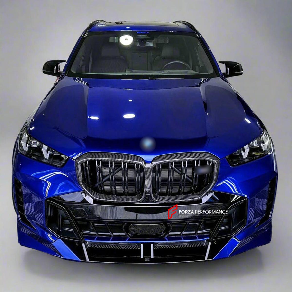 BODY KIT for BMW X5 G05 2019+ FORZA PERFORMANCE Custom fit Dry Carbon VTEN Design Style
Set includes:

Front Lip (fits 2023 - 2025 only)
Rear Diffuser
Roof Spoiler
Quad Carbon Fiber Exhaust Tips
Material: Plastic

NOTE: Professional installation is required.