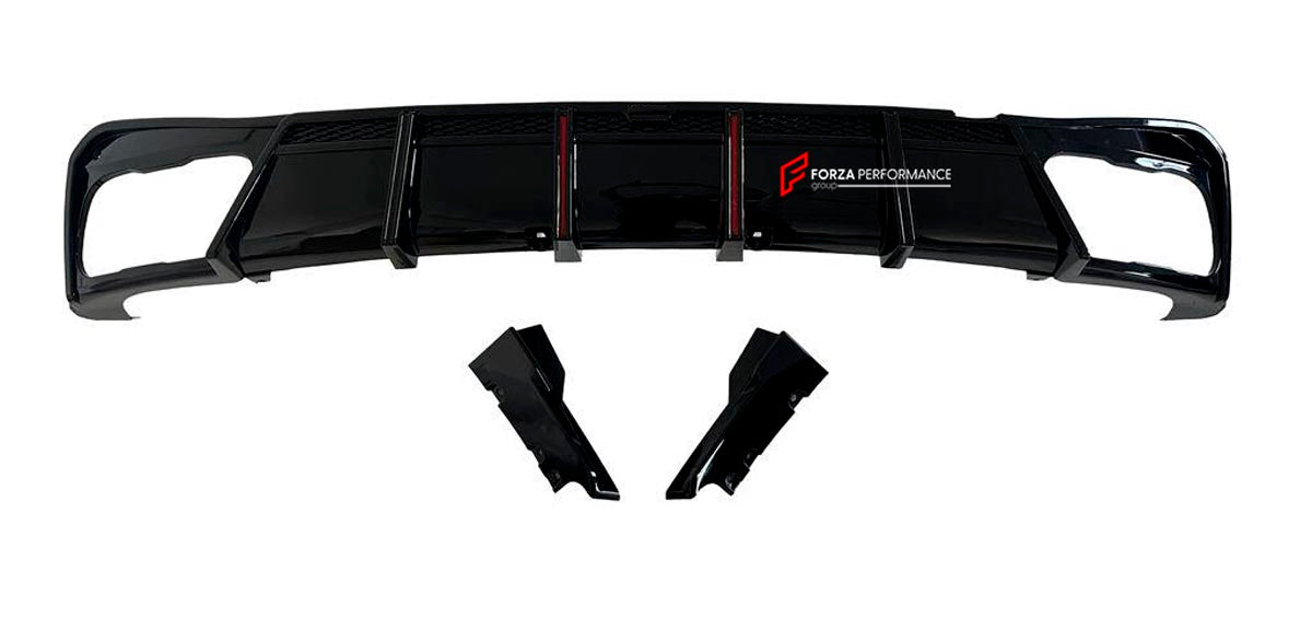 BODY KIT for BMW X5 G05 2019+ FORZA PERFORMANCE Custom fit Dry Carbon VTEN Design Style
Set includes:

Front Lip (fits 2023 - 2025 only)
Rear Diffuser
Roof Spoiler
Quad Carbon Fiber Exhaust Tips
Material: Plastic

NOTE: Professional installation is required.