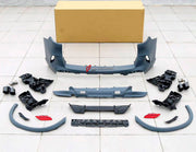 BODY KIT for BMW X5M F95 LCI 2023+
Set includes:

Front Lip
Front Bumper Assembly
Front Fender Flares
Rear Fender Flares
Rear Bumper Assembly
Rear Diffuser
Exhaust Tips
Material: Plastic

NOTE: Professional installation is required.