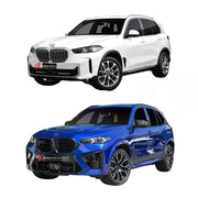 BODY KIT for BMW X5M F95 LCI 2023+
Set includes:

Front Lip
Front Bumper Assembly
Front Fender Flares
Rear Fender Flares
Rear Bumper Assembly
Rear Diffuser
Exhaust Tips
Material: Plastic

NOTE: Professional installation is required.