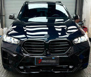 BODY KIT for BMW X5M F95 LCI 2023+
Set includes:

Front Lip
Front Bumper Assembly
Front Fender Flares
Rear Fender Flares
Rear Bumper Assembly
Rear Diffuser
Exhaust Tips
Material: Plastic

NOTE: Professional installation is required.