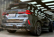 BODY KIT for BMW X5M F95 LCI 2023+
Set includes:

Front Lip
Front Bumper Assembly
Front Fender Flares
Rear Fender Flares
Rear Bumper Assembly
Rear Diffuser
Exhaust Tips
Material: Plastic

NOTE: Professional installation is required.