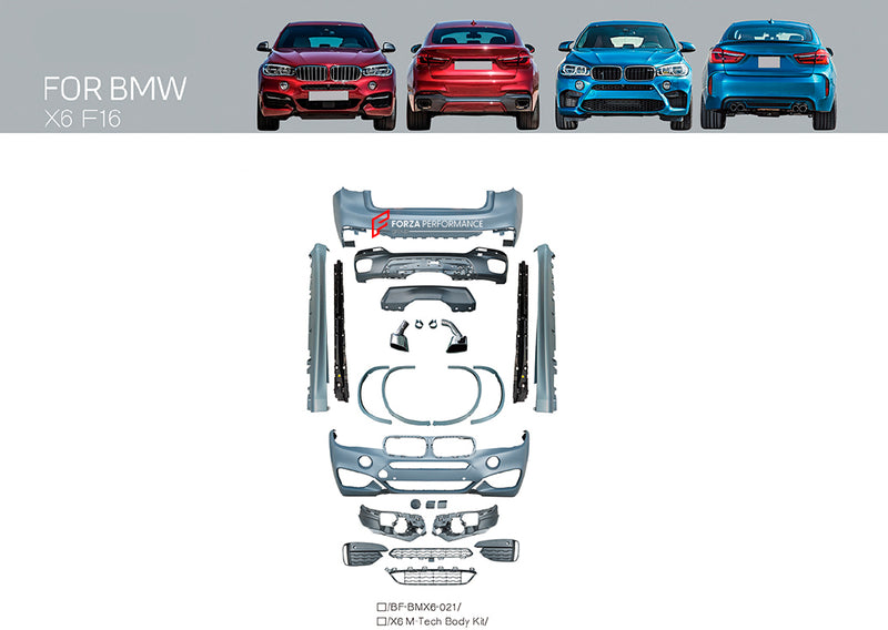 BODY KIT for BMW X6 F16 2014 - 2019 M-TECH STYLE