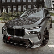 BODY KIT for BMW X7 G07 LCI 2022+
Set includes:

Front Lip
Side Skirts
Roof Spoiler
Rear Diffuser
Material: Plastic

NOTE: Professional installation is required.