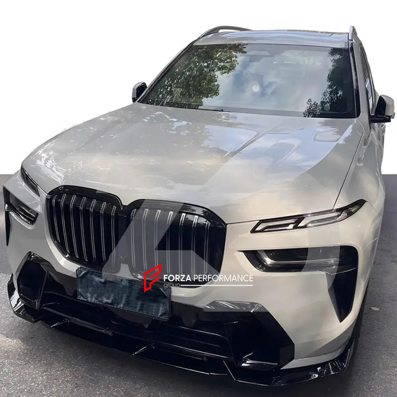 BODY AERO KIT for BMW X7 G07 LCI 2023  Set includes:  Front Lip Front Grille Mirror Covers Side Skirts Rear Diffuser Rear Spoiler Roof Spoiler