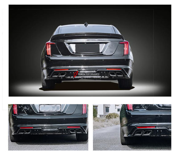 FRONT BUMPER CT5 BLACK WING STYLE REAR DIFFUSER CT5 V STYLE FOR CADILLAC CT5 2019+