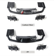 FRONT BUMPER CT5 BLACK WING STYLE REAR DIFFUSER CT5 V STYLE FOR CADILLAC CT5 2019+