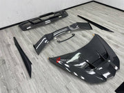 BODY KIT for CHEVROLET CORVETTE C8 2020+

Set includes:
Front Lip
Hood Bonnet
Side Skirts
Rear Spoiler Wing
Rear Diffuser

Material: Plastic

NOTE: Professional installation is required.