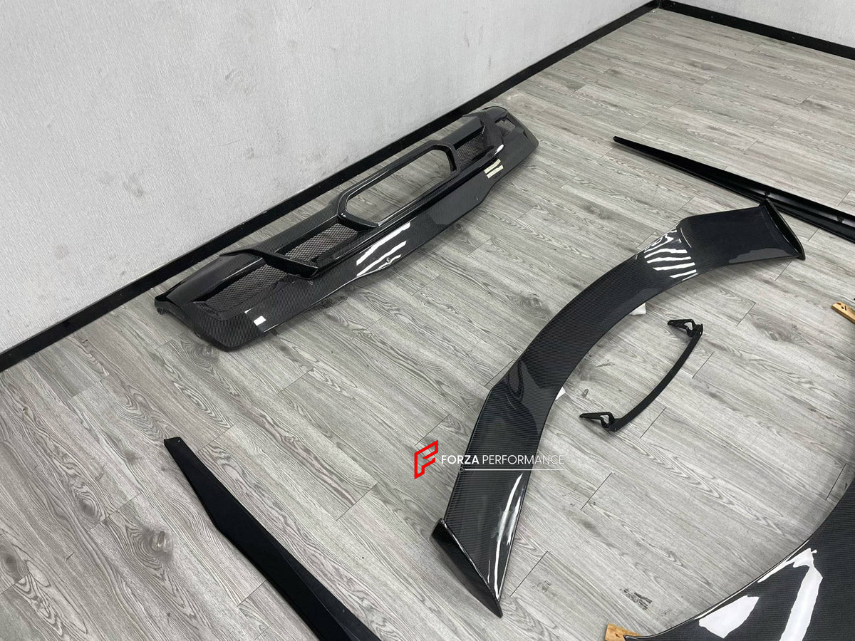 BODY KIT for CHEVROLET CORVETTE C8 2020+

Set includes:
Front Lip
Hood Bonnet
Side Skirts
Rear Spoiler Wing
Rear Diffuser

Material: Plastic

NOTE: Professional installation is required.