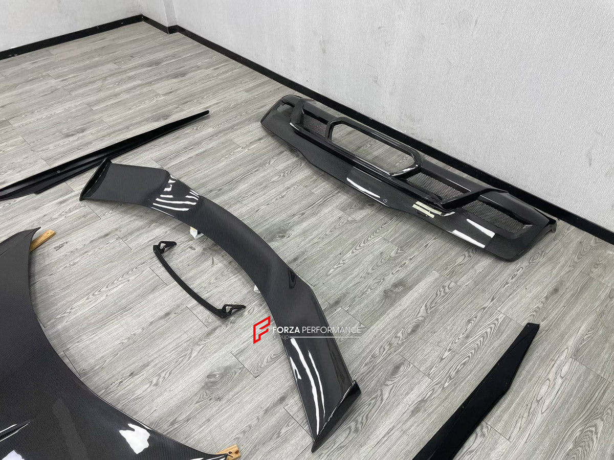 BODY KIT for CHEVROLET CORVETTE C8 2020+

Set includes:
Front Lip
Hood Bonnet
Side Skirts
Rear Spoiler Wing
Rear Diffuser

Material: Plastic

NOTE: Professional installation is required.