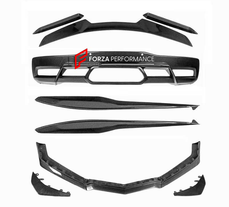 BODY KIT for CHEVROLET CORVETTE C8 Z06 2023+
Set includes:

Front Lip
Side Skirts
Rear Lip Spoiler
Rear Diffuser
Material: Dry Carbon

NOTE: Professional installation is required.
