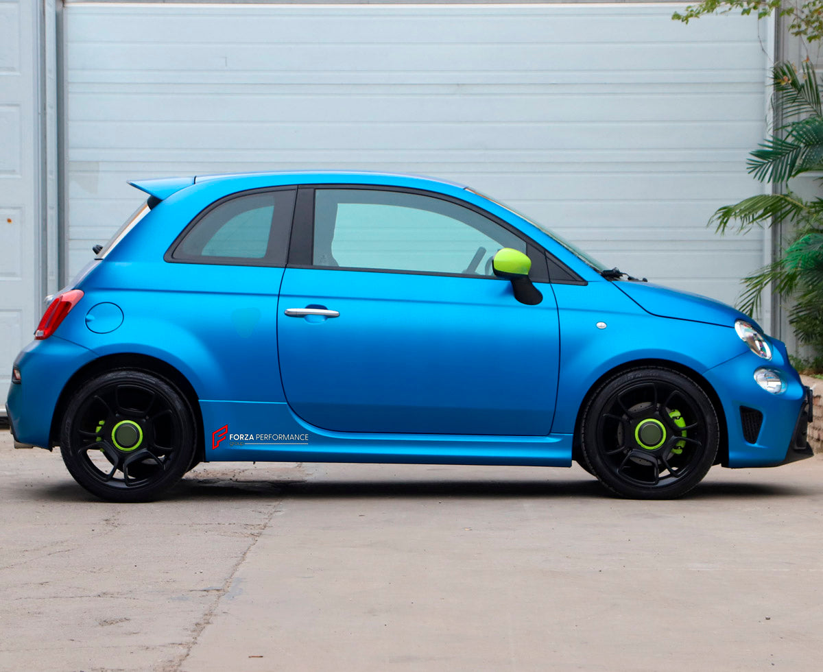 BODY KIT for Fiat 500 2015+
Set includes:

Front Bumper Assembly
Side Skirts
Rear Diffuser
Rear Bumper
Material: Plastic

NOTE: Professional installation is required.