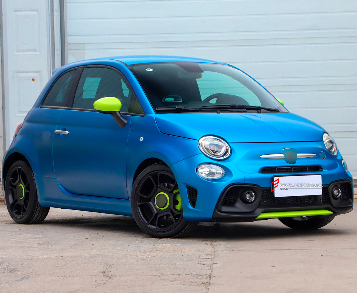 BODY KIT for Fiat 500 2015+
Set includes:

Front Bumper Assembly
Side Skirts
Rear Diffuser
Rear Bumper
Material: Plastic

NOTE: Professional installation is required.