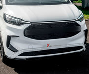 BODY KIT for Ford Ford Transit Custom II 2 2023+
Set includes:

Front Grille
Front Bumper Vents
Front Bumper LED Light
Lower Bumper Grille
Material: Plastic

NOTE: Professional installation is required.
