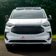 BODY KIT for Ford Ford Transit Custom II 2 2023+
Set includes:

Front Grille
Front Bumper Vents
Front Bumper LED Light
Lower Bumper Grille
Material: Plastic

NOTE: Professional installation is required.