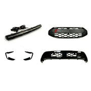 BODY KIT for Ford Ford Transit Custom II 2 2023+
Set includes:

Front Grille
Front Bumper Vents
Front Bumper LED Light
Lower Bumper Grille
Material: Plastic

NOTE: Professional installation is required.