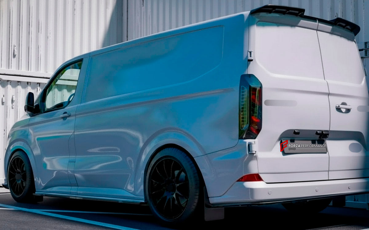 BODY KIT for Ford Ford Transit Custom II 2 2023+
Set includes:

Front Lip
Front Bumper Vents
Side Skirts
Rear Diffuser
Material: Plastic

NOTE: Professional installation is required.