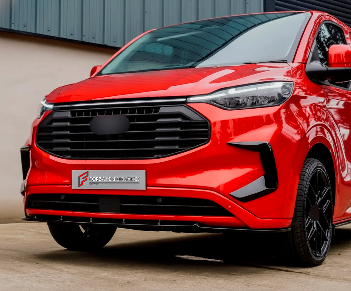 BODY KIT for Ford Ford Transit Custom II 2 2023+
Set includes:

Front Lip
Front Bumper Vents
Side Skirts
Rear Diffuser
Material: Plastic

NOTE: Professional installation is required.