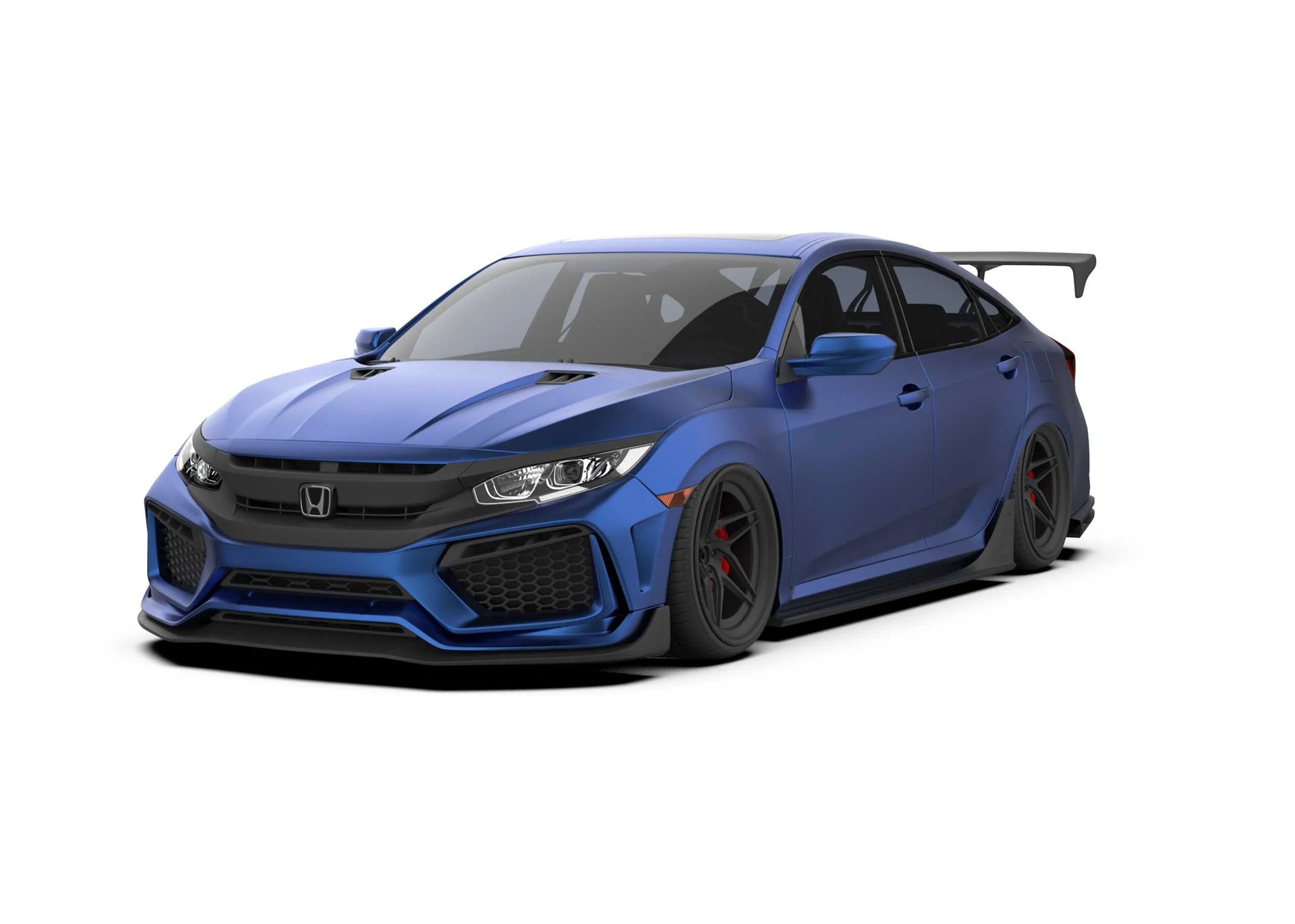 BODY KIT for HONDA CIVIC SEDAN HATCHBACK FC FK 2015 - 2022

Set includes:

Front Lip
Front Bumper Assembly

Hood / Bonnet

Side Skirts

Rear Wing Spoiler

Rear Bumper
Rear Diffuser

Material: Wet Carbon with Fiberglass

NOTE: Professional installation is required.&nbsp;

Why “Contact Us for Pricing”?

We don’t display fixed prices because our goal is to offer you the most competitive deal possible. Product costs often decrease over time, and by requesting a quote, you’ll receive our most up-to-date price on