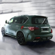 BODY KIT for INFINITI Q56 2012 - 2016  Set includes:   Front Bumper with Headlights Front Grille Rear Bumper with Taillights Exhaust Tips