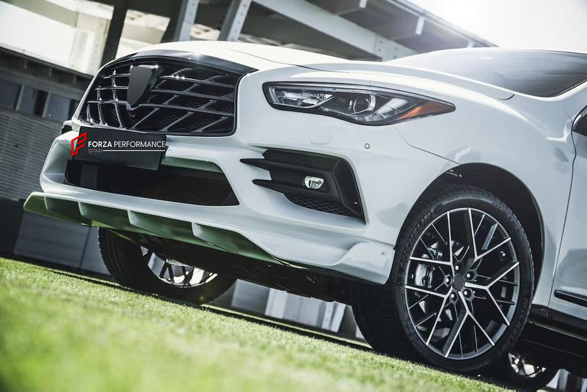 BODY KIT for INFINITI QX60 L50 FACELIFT 2016 - 2021 FORZA PERFORMANCE custom fit Larte Design Style

Set includes:
Front Lip
Front Bumper Assembly
Front Grille
Rear Bumper Assembly
Rear Diffuser
Exhaust Tips

Material: Plastic

NOTE: Professional installation is required.