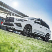 BODY KIT for INFINITI QX60 L50 FACELIFT 2016 - 2021 FORZA PERFORMANCE custom fit Larte Design Style

Set includes:
Front Lip
Front Bumper Assembly
Front Grille
Rear Bumper Assembly
Rear Diffuser
Exhaust Tips

Material: Plastic

NOTE: Professional installation is required.
