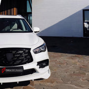 BODY KIT for INFINITI QX60 L50 FACELIFT 2016 - 2021 FORZA PERFORMANCE custom fit Larte Design Style

Set includes:
Front Lip
Front Bumper Assembly
Front Grille
Rear Bumper Assembly
Rear Diffuser
Exhaust Tips

Material: Plastic

NOTE: Professional installation is required.